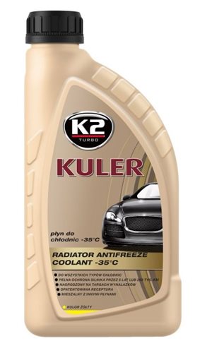 Płyn do chłodnic K2 Kuler Żółty 1L -35°C