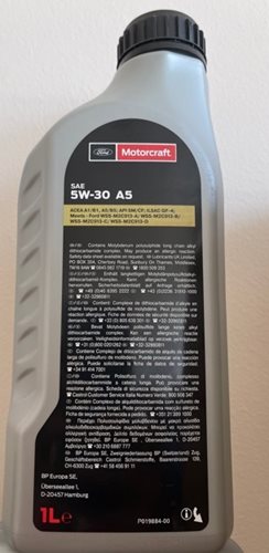 OLEJ FORD MOTORCRATF 5W-30 A5 1L OE