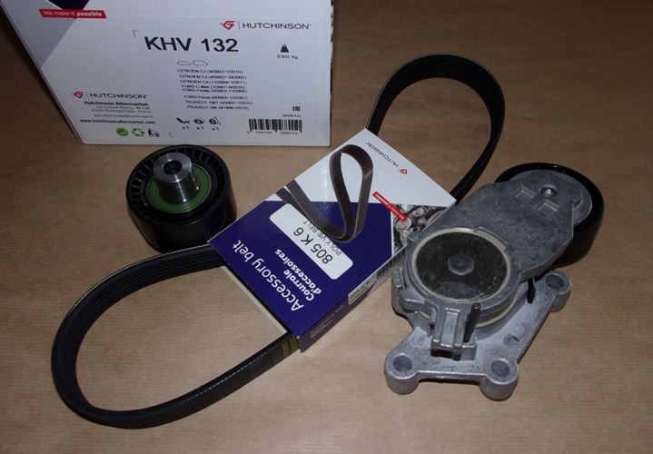 Komplet paska klinowego Citroen C1 C2 C4 Peugeot 307 1.6 Hdi