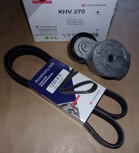 Komplet paska klinowego Citroen Jumpy III 2.0 Hdi