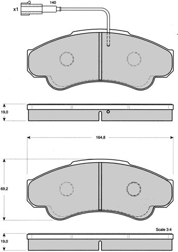 Klocki hamulcowe Citroen Jumper 2.8 Hdi 04.02>