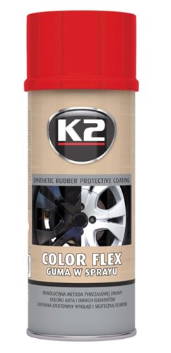 K2-COLOR FLEX GUMA CZERWONY POLYSK 400ML