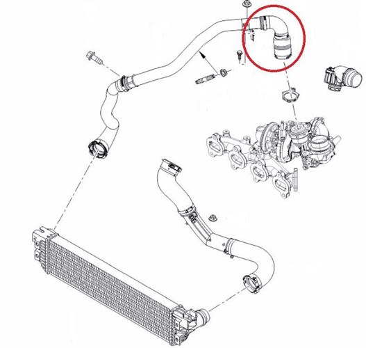 Przewód wymiennika powietrza Renault Master III 14>