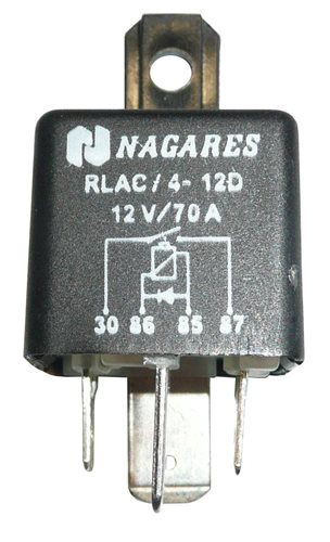 Przekaźnik elektryczny otwarty 1 wyjście 70A dioda