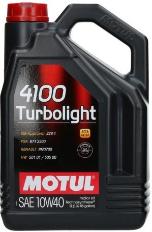 OLEJ MOTUL 10W-40 4100 TURBOLIGHT 5L