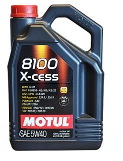 OLEJ MOTUL 5W-40 8100 X-CESS 4L