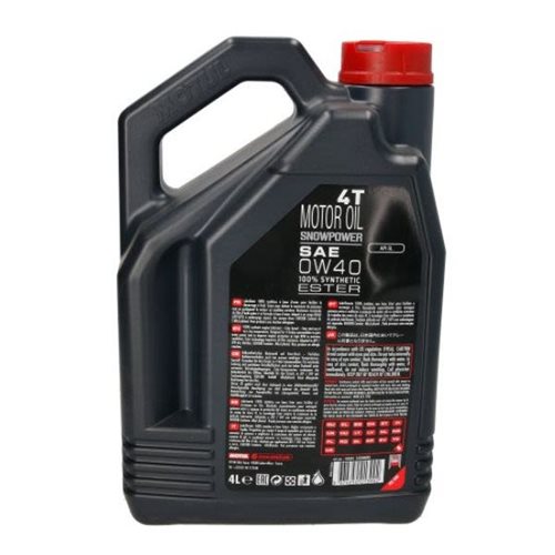 OLEJ MOTUL 0W-40 SNOW POWER 4T 4L