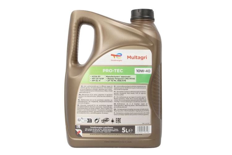Olej hydrauliczny MULTAGRI (5L) SAE 10W40 (STOU)  API CG-4  GL-4  SF  ACEA E3  ALLISON C4  CASE MS 1