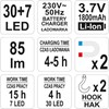 LAMPA WARSZTATOWA 30+7 LED AKUMULATOR/UC