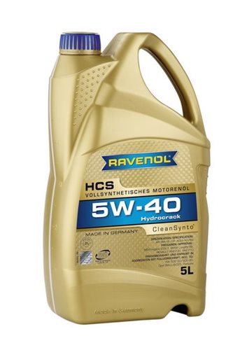 RAVENOL HCS 5W40 CLEANSYNTO 5L SM/SL/CF,