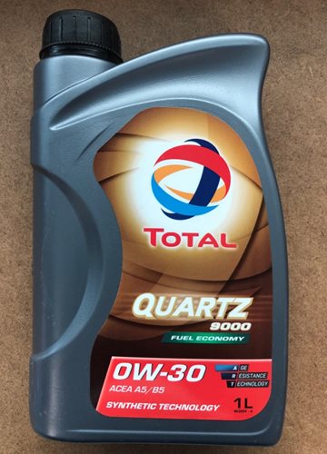 TOTAL QUARTZ 9000 0W30 1L  * SL/CF, A3/B