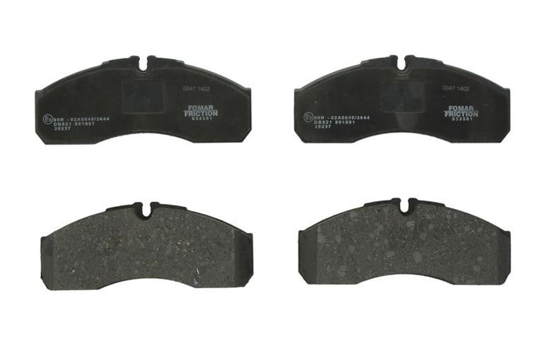 Klocek hamulcowy kpl. przód BREMBO NISSAN ATLEON  IVECO DAILY III  RVI MASCOTT  CITROEN C4 II, DS5  PEUGEOT PARTNER, PARTNER TEPEE 5FK(EP6CB)-ZD3A604 01.99-