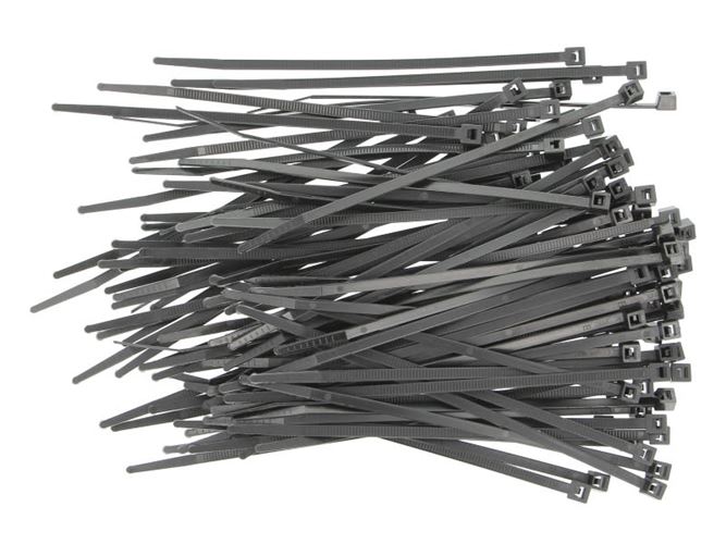 OPASKA ZACISKOWA  100SZT 3,6X150MM CZARN