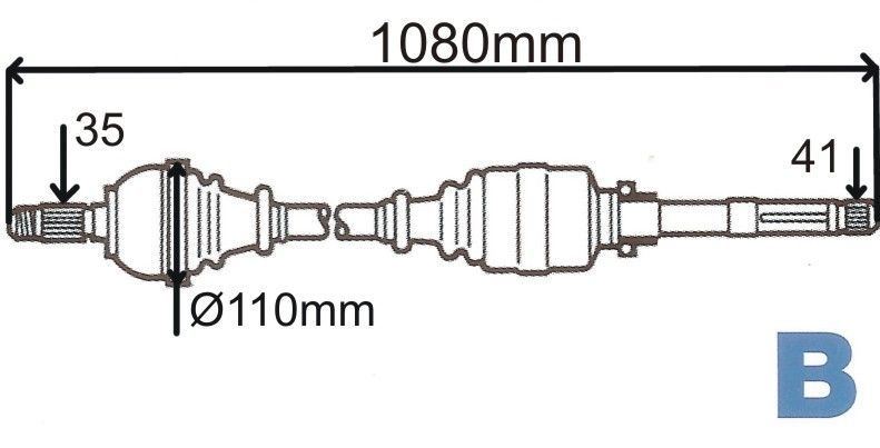 PÓŁOŚ NAP.P BOXER 3.1T,3.5T PRAWA