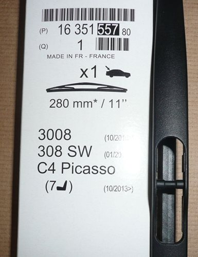 Pióro wycieraczki Citroen C4 Picasso II