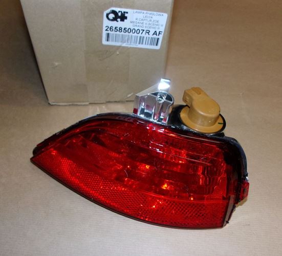 Lampa przeciwmgłowa Renault Scenic III tył lewa