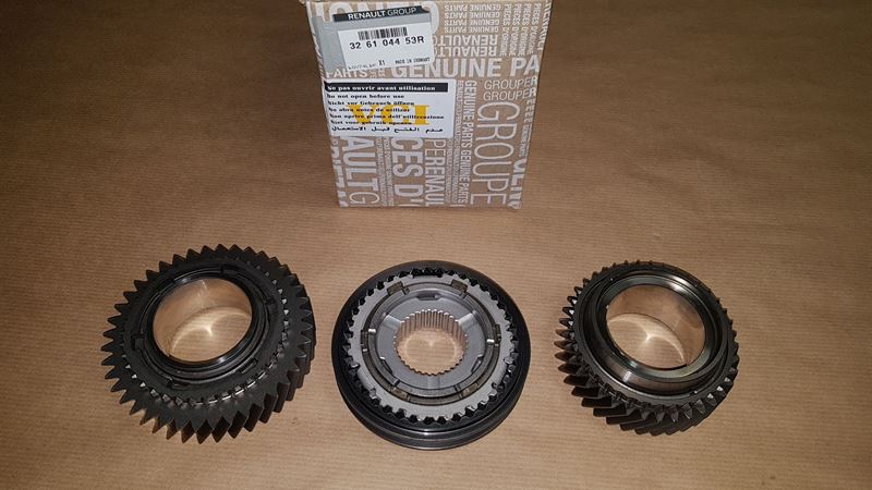 Koło zębate 3-4 biegu Renault Fluence komplet PF6