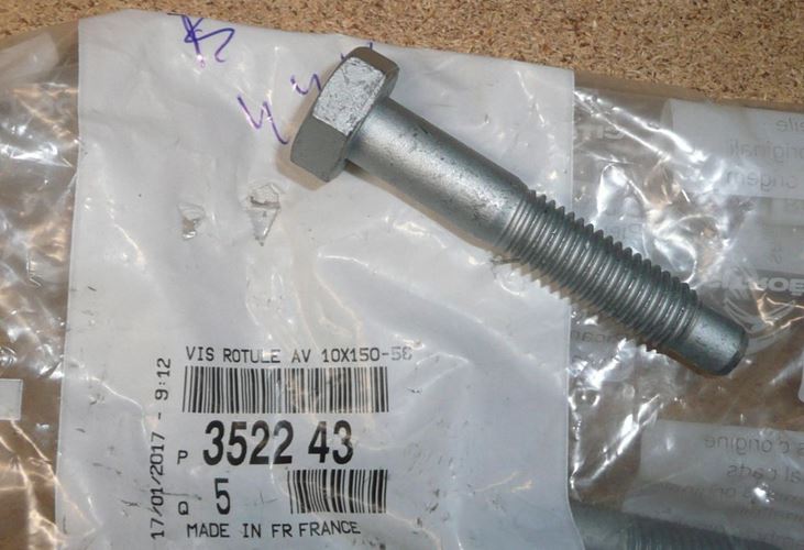 Śruba sworznia wahacza Citroen C2 Citroen C3 Peugeot Partner