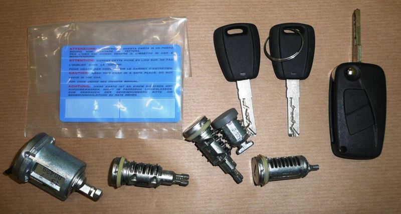 Wkładki zamka Citroen Jumper III komplet