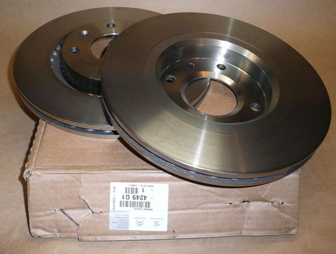 Tarcza hamulcowa komplet Citroen C2 Citroen C3 Peugeot 207 przód
