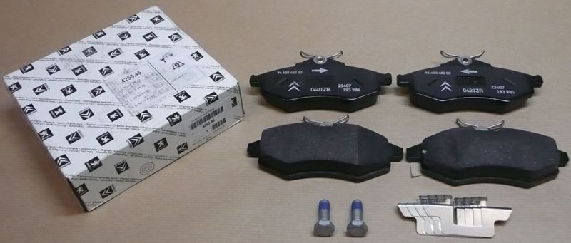 Klocki hamulcowe Citroen C2 1.6i Citroen C3 1.1 1.4 Hdi