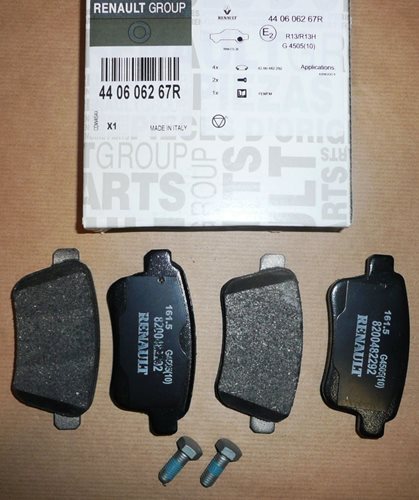Klocki hamulcowe Renault Kangoo II tył