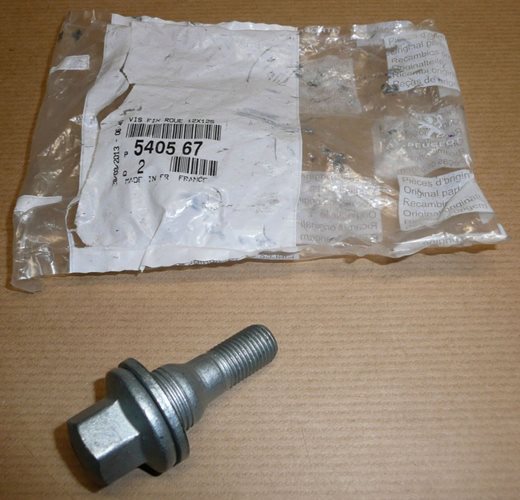 Śruba koła 17 mm Peugeot Citroen