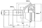 Przegub homokinetyczny Peugeot Boxer 14 ABS
