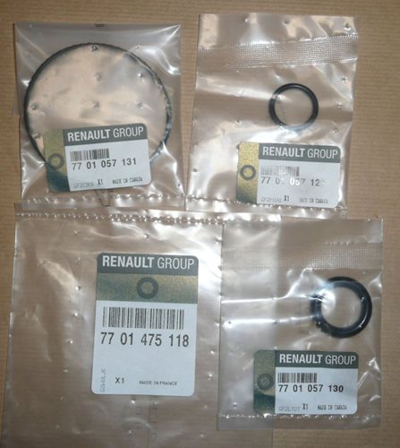 Uszczelki chłodnicy oleju Renault 1.5 Dci