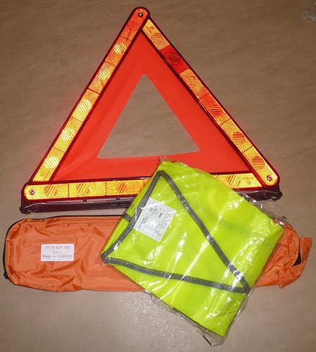 Kamizelka odblaskowa + trójkąt