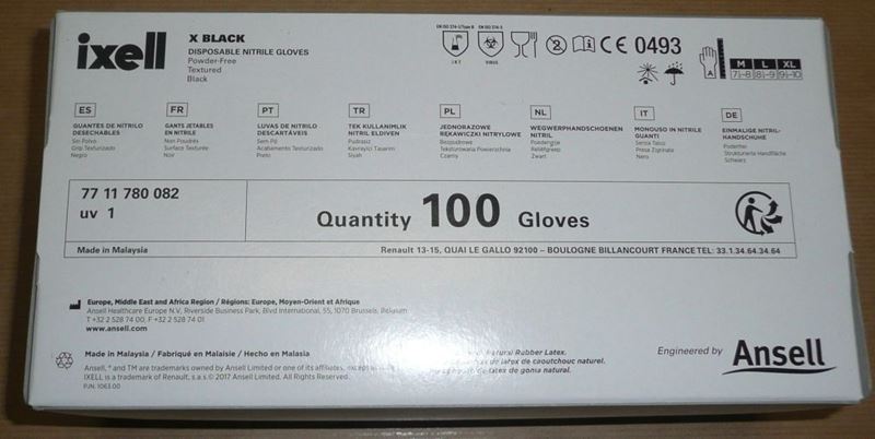 Rękawice nitrylowe dla mechaników Renault