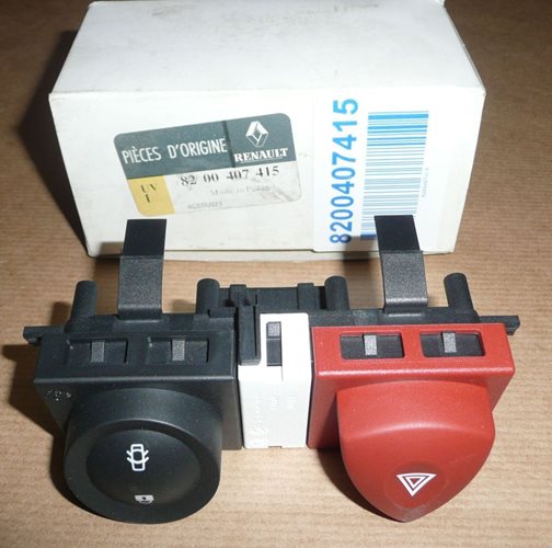 Włącznik świateł awaryjnych Renault Megane II