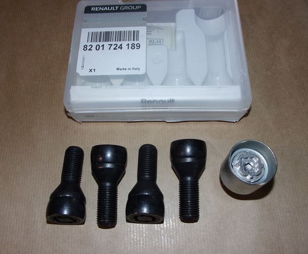 Śruby koła Renault zestaw antykradzieżowy