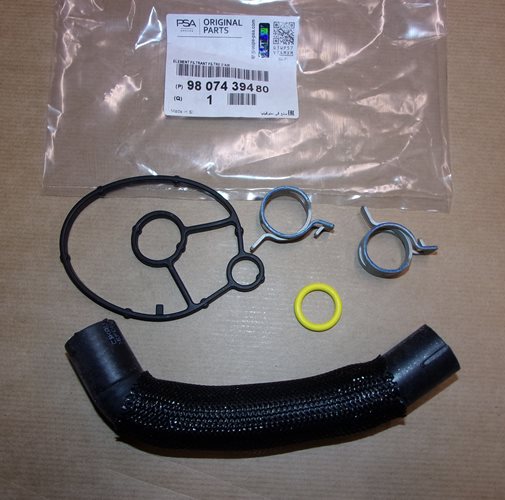 Uszczelki filtra oleju Peugeot Citroen 2.0 Blue Hdi