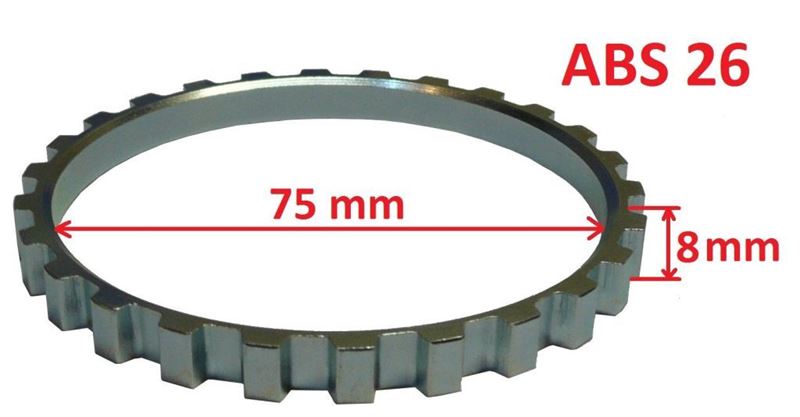Pierścień ABS 26 Renault średnica zewnętrzna 84.6 mm