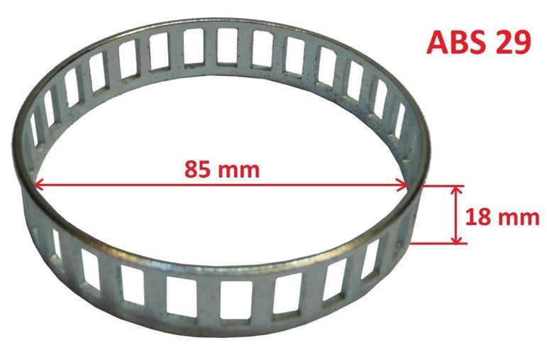Pierścień ABS 29 płaski Peugeot Citroen