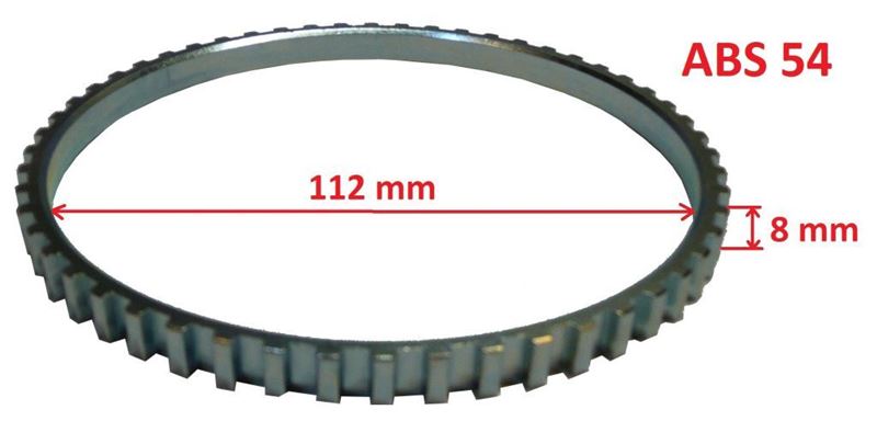 Pierścień ABS 54 Peugeot Citroen średnica zewnętrzna 122 mm