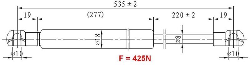 AMORTYZATOR TYLNEJ KLAPY RENAULT LAGUNA II KOMBI