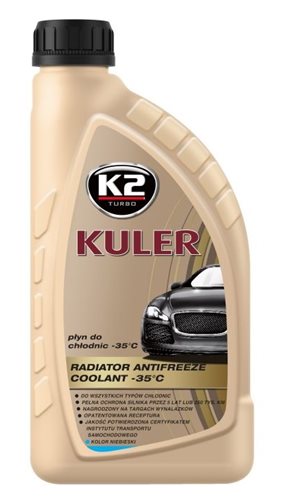 Płyn do chłodnic K2 Kuler Niebieski G11 1L -35°C