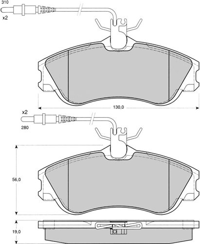 Klocki hamulcowe Citroen Berlingo 1.4 2.0 Hdi Girling