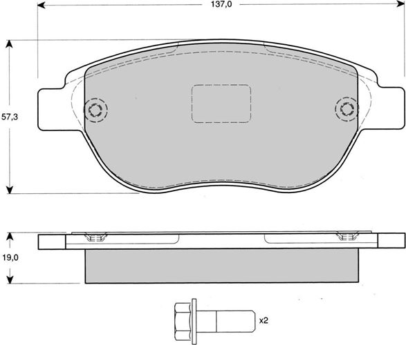KLOCKI HAMULCA CITROEN C4,P307 1.4/1.6I BSC