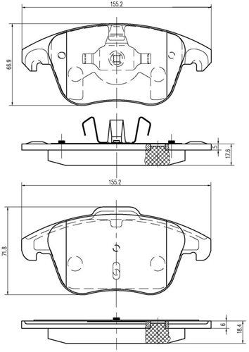 KLOCKI HAMULCA CITROEN DS4,DS5,P 5008 2.0HDI PRZÓD