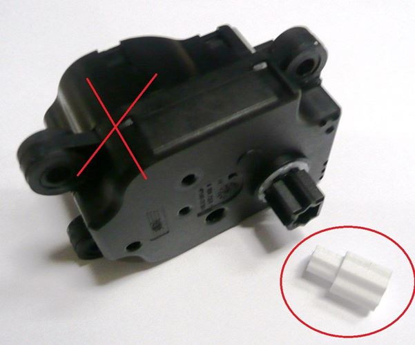 Przedłużenie motoreduktora Citroen C5 Peugeot 407