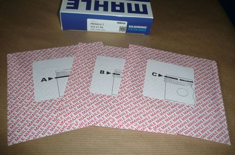 Pierścienie tłoka Renault Megane IV 1.5 Dci