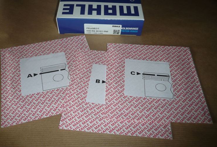 Pierścienie tłoka Citroen C3 III Peugeot 301 1.6 Vti