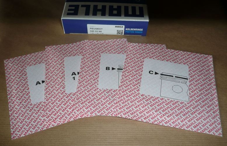 Pierścienie tłoka Citroen Berlingo Peugeot 206 1.4