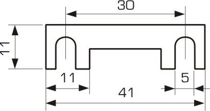 BEZPIECZNIK TASMOWY  40 A  GRUB.0,25MM